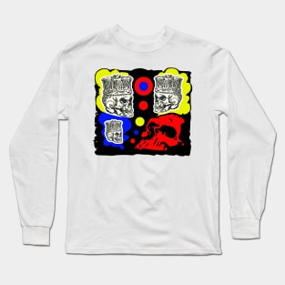 king skull colored Long Sleeve T-Shirt